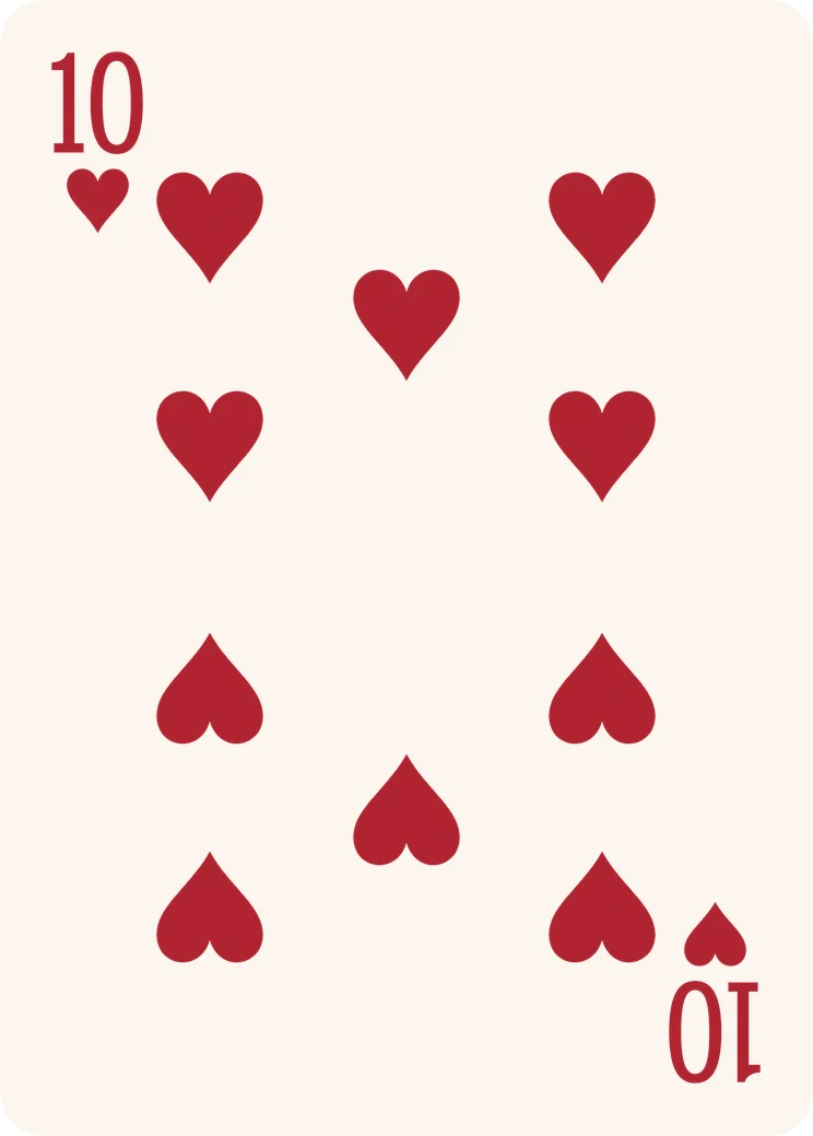 Deck, Zehn ♥