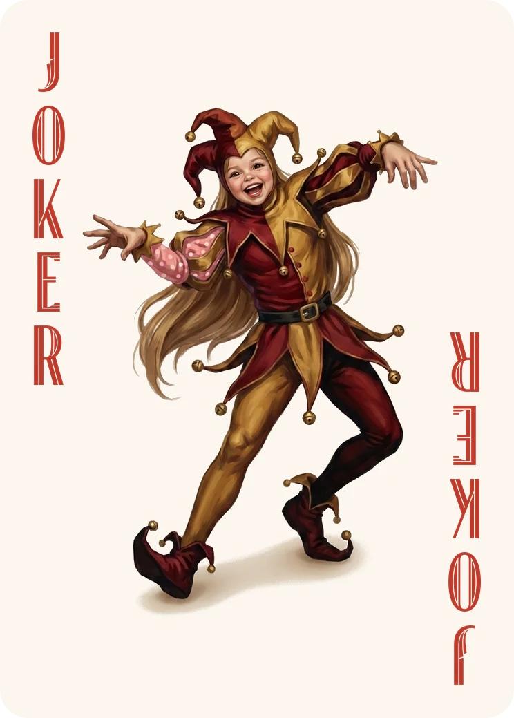 Joker im Stil Rubin